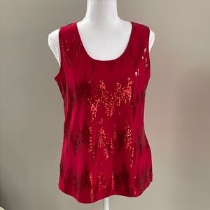 Beautiful Red Sparkly Top